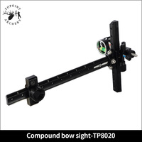 Viseur de cible de tir à l'arc Topoint, viseur d'arc à poulies TP80200, viseur d'arc réglable pour le réglage de Miroc de viseur d'arc à poulies OEM/ODM