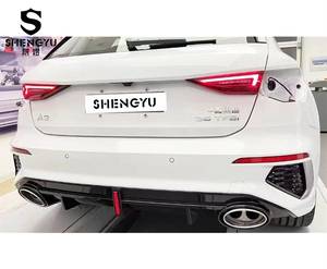Les pare-chocs de voiture de haute qualité modifiés en <span class=keywords><strong>RS3</strong></span> pour <span class=keywords><strong>Audi</strong></span> A3 2021 incluent l'assemblage de pare-chocs avant avec les tuyaux de queue du diffuseur arrière de calandre - Product Image 2