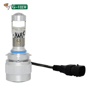 Gview Y18 Y6LEDヘッドライト電球自動照明システムH149005 9006100WカーアクセサリーミニバイLEDプロジェクターレンズLED電球