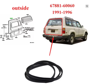 ยางขอบประตู DACHENG OEM สำหรับรถยนต์แลนด์ครุยเซอร์ LC70/LC80/GRJ79/FJ80 - อะไหล่ทดแทนตรงรุ่น ตัดและเชื่อมด้วย 3M - Product Image 2