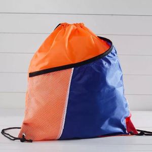 Trendy LogoImprinted Polyester <b>Backpack</b> with Mesh Insert Perfect for Kids' Day Trips - Product Image 3