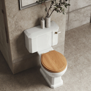 Sunrise Best Washroom Design Cuvette de toilette à projection courte 2 pièces <span class=keywords><strong>WC</strong></span> P Piège à eau Placard Siège de toilette <span class=keywords><strong>vintage</strong></span> - Product Image 5