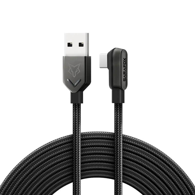 Sarafox Gaming 6A 1.8M cable Usb Type C Cable Fast Charging USB C to USB Charger Cord for Huawei P40 Xiaomi mi 10 blackshark 4