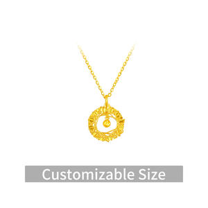 จี้สร้อยคอรูปดอกกุหลาบทองคำแท้ 24K <span class=keywords><strong>999.9</strong></span>  วัสดุปรับแต่งได้ ของขวัญวันวาเลนไทน์สุดโรแมนติกสำหรับเธอ - Product Image 5