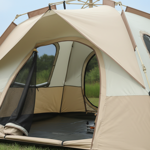 Wholesale Waterproof Oxford Custom Portable Folding Outdoor Ultra <b>Light</b> 4-6 Person Double-Sided Two-Door Two-<b>Window</b> Tent - Product Image 5