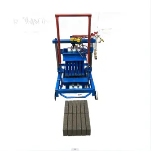 Hot selling low investment small mobile brick making machine concrete cement hollow fly ash paver price
