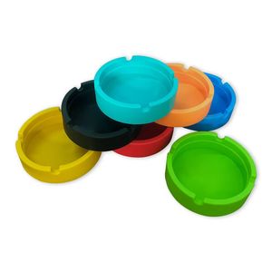 Silicone <b>Ashtray</b> Round Small Multi Color For Home Bar Meeting Room Use Novelty Design - Product Image 5