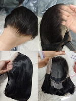 Promotion 25$ Perruques Bob Lace Frontal 13x4 en dentelle transparente, Ondes d'eau, 10A, 10 12 14 16 pouces, 200% de densité, Lisses, 100% Cheveux Humains, Vente en Gros