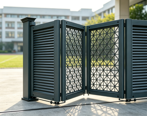 Portail électrique pliant en aluminium sur mesure, portail coulissant automatique moderne pour l'extérieur résidentiel - Product Image 4