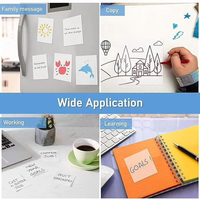 Bloc-notes adhésif transparent personnalisé avec dégradé de couleurs pour animaux de compagnie
