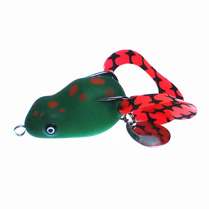 Cá nhân tạo lure mềm ếch mồi hotsale cao su Topwater nổi sấm sét ếch cá mồi 8G - Product Image 5