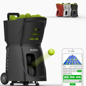 Good Selling 100balls Maximum serving distance 30m Battery life 8 hours app control Tennis Ball Serve Machine for ball park
