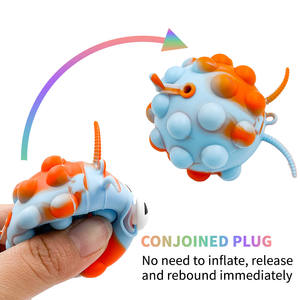 प्यारे सिलीकन बच्चों के लिए खिलौने सेंसरी तनाव राहत गेंद - Product Image 6