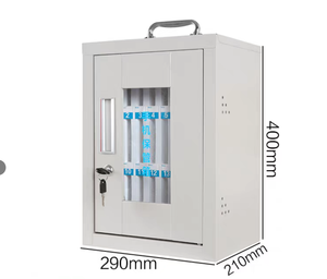 Prix de gros Rangement portable pour téléphone Boîte de rangement pour téléphone Serrure à clé avec porte transparente Casier pour téléphone portable Armoire murale - Product Image 3