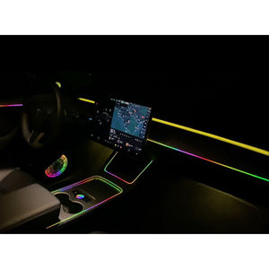 Luz Ambiental de 64 Colores para Tesla Model Y RHD 2021-2022, Mejora de la Iluminación Interior del Automóvil - Product Image 6