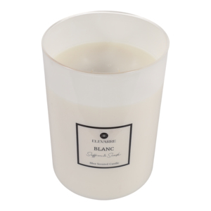 ELEVARRE Candela Profumata in Barattolo Blanc Saffron & Suede 88oz - Product Image 4