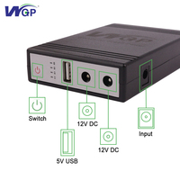 Banco de Energía de Alimentación Ininterrumpida WGP UPS 5V 12V 12V con Batería de Litio de Respaldo para Router de Cámara CCTV