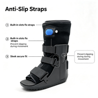 Attelle de marche gonflable personnalisable à cheville courte, légère avec chambre à air pour la stabilité et la rééducation post-opératoire des fractures