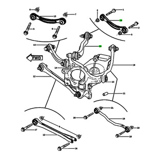 Brazo de Control Inferior para Dodge Challenger 4782537AB 4782536AB, Pieza de Repuesto para Suspensión MacPherson - Product Image 4