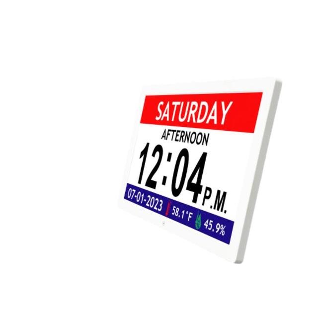 10 Inch Digital Clock with Temperature and Humidity Auto Dimmable Photo Frame and Smart Clock