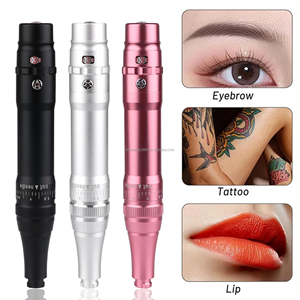 Kit de stylo de microblading sans fil avec logo personnalisé et lames jetables en acier inoxydable pour PMU - Product Image 1