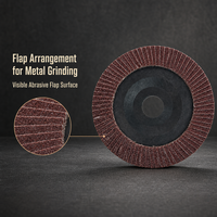 Disque à lamelles abrasif industriel OEM pour meuleuse d'angle 125 mm, finition nitride turbo, accessoire de meulage de métal