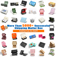 Caja de Envío Plegable de Cartón Kraft Rosa, Personalizable, Reciclable, para Ropa, Vestidos y Lencería, Cajas de Cartón Corrugado para Envíos con Logotipo