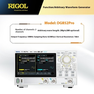 Générateur de signaux portable Rigol Puyuan DG822/852Pro à double canal 200 MHz avec écran tactile et chargement Type-C, oscilloscopes 200 MHz - Product Image 2