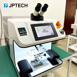 เครื่องเชื่อมเลเซอร์ขนาดเล็กตั้งโต๊ะสีทอง200วัตต์สำหรับเครื่องประดับสแตนเลสสีเงินทอง - Product Image 1