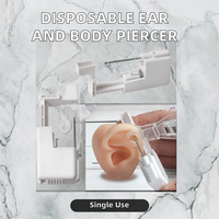 Pistolet de perçage jetable en plastique pour usage humain, outil de perçage d'oreille pour cartilage/coquille auditive/lèvre/langue/sourcil/ombricale