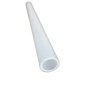 Clear Polypropylene pipe hard PP tube 0.4 inch diameter rounded shape 10mm