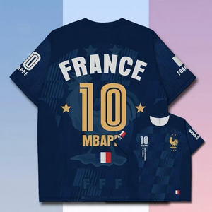 Maillot de football rétro de l'équipe nationale de <span class=keywords><strong>France</strong></span>, maillot de football de <span class=keywords><strong>France</strong></span> 2006 26 27, nouvelle saison, Zidane <span class=keywords><strong>France</strong></span> Mbappé Vert - Product Image 3