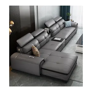 CBMmart Đa Chức Năng Da Phòng Khách Comfy Sofa Set Đồ Nội Thất Nhiều Chỗ Ngồi Tùy Chọn Giá Rẻ