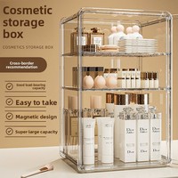 Honyard – Organisateur de cosmétiques moderne et minimaliste, écologique, boîte de rangement de maquillage de bureau en acrylique pour rouges à lèvres