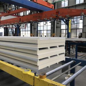 Panneau sandwich PIR de 100 mm d'épaisseur Isolation de toiture Efficacité <span class=keywords><strong>thermique</strong></span> Économie d'énergie Panneau sandwich PU - Product Image 3