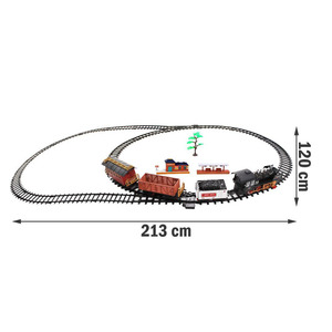 Juguete de simulación de vapor eléctrico para niños, tren pequeño supergrande con Control remoto, puede fumar, Riel de alta velocidad - Product Image 2