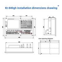 Système de machine à tailler les engrenages KT840GH ; Système CNC de fraisage de cannelures 3150/3180 à moderniser, origine Chine, 4 ans de garantie, mémoire 128 Mo, poids 0 kg