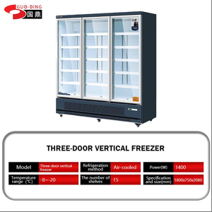 Minimarket 1 2 3 porte verticali in vetro per bevande commerciali Display refrigeratore congelatore verticale per gelato frigorifero - Product Image 3