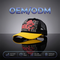 Gorras Trucker Ajustables de Alta Calidad con 5 Paneles, Visera Curva, Logotipo con Impresión Gráfica Personalizada en la Parte Delantera y Malla Trasera para Unisex