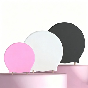 <span class=keywords><strong>Bonnet</strong></span> <span class=keywords><strong>de</strong></span> <span class=keywords><strong>bain</strong></span> en silicone personnalisé pour cheveux longs, style adulte, grande taille, fabricant d'origine - Product Image 1