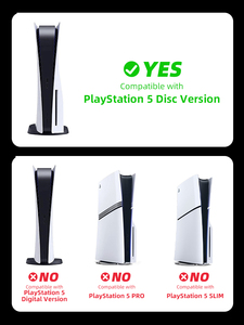 Data Frog Schwarze Frontplatte für PS5 Konsole Zubehör für PS5 Paneele für Playstation 5 Konsole Disk Edition Abdeckung - Product Image 3