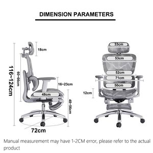 Premium New Design Ergonomic Office Chair Gaming Reclining Custom Computer Mesh Work Task Swivel Revolve Executive Office Chair - Product Image 3