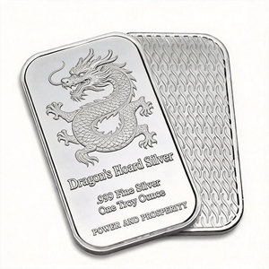 Barras y Monedas Cuadradas de Estilo Antiguo para Exhibición, Personalizadas, No Magnéticas, de Latón y Aleación de Zinc, Chapadas en Oro/Plata, Artesanías Metálicas - Product Image 4