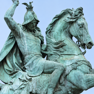 Gran Escultura <span class=keywords><strong>de</strong></span> San Jorge Matando al Dragón en Bronce Verdigris, Estatua <span class=keywords><strong>de</strong></span> Caballero Ecuestre para Decoración <span class=keywords><strong>de</strong></span> Plazas - Product Image 4