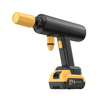 Nettoyeur haute pression sans fil pliable professionnel, batterie au lithium 21V, 174 PSI, lave-auto portable, tuyau de 5 m, affichage numérique