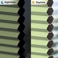 Stores en nid d'abeille cellulaires sans fil occultants plissés de haute qualité pour le salon
