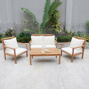 THINH PHU OLIVER Functional Acacia <b>Wood</b> <b>Sofa</b> Set-Contemporary Outdoor Furniture for Garden & Living Room-Customized Packing - Product Image 1
