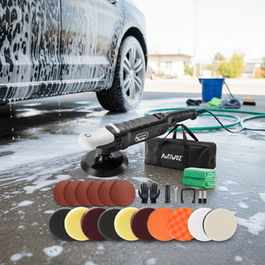 เครื่องขัดสีรถยนต์แบบโรตารี่คู่ 1200 วัตต์ ขนาด 6 นิ้ว 150 มม. ปรับความเร็วได้ สำหรับขัดเคลือบสีรถยนต์และขัดพื้น 110-240 โวลต์ <span class=keywords><strong>1</strong></span> เฟส - Product Image 1