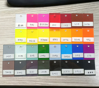 Feuille acrylique de couleur unie, feuille de plastique PMMA Perspex découpable multicolore