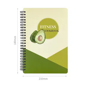 Versand bereit Fitness Workout Logbuch Notizbuch Fitness-Übungs journal Hot Sale Fitness Spiral-Notizbuch